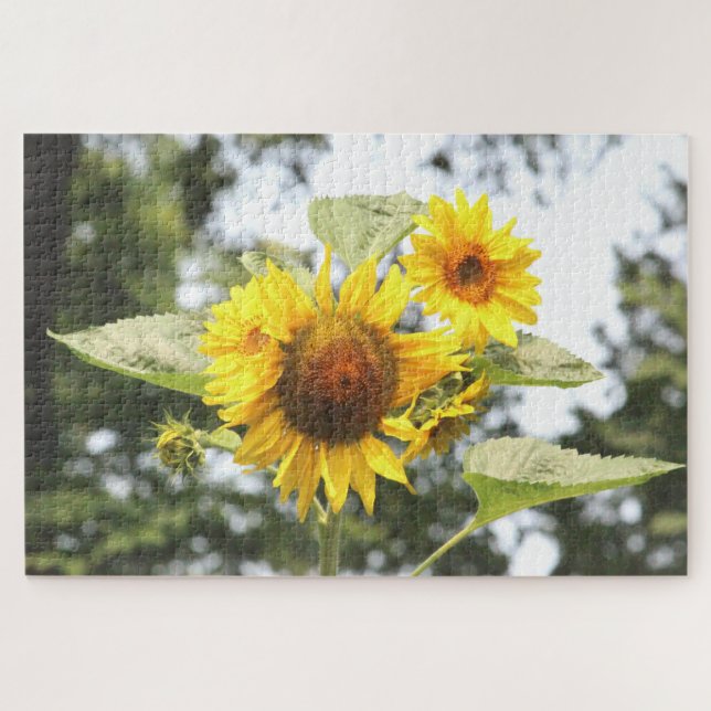 Gelbe Sonnenblumen Puzzle (Horizontal)
