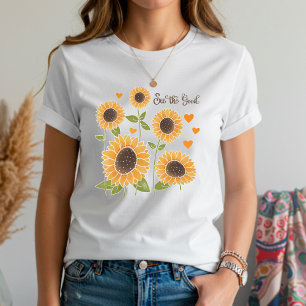 Gelbe Sonnenblumen sehen die gute Zitatsinspirivit T-Shirt