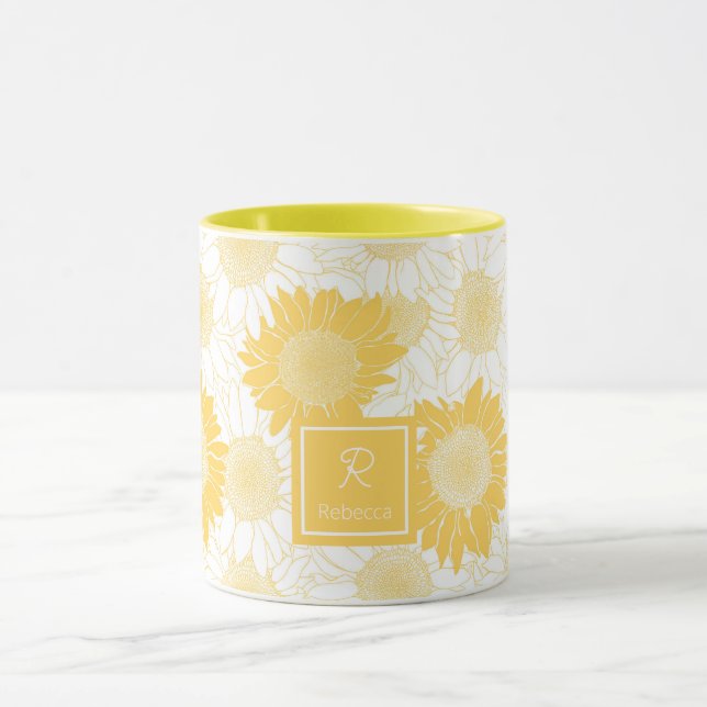 Gelbe Sonnenblumen Tasse (Zentrum)
