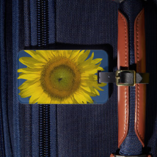 Gelbe Sonnenblumen und blauer Himmel Gepäckanhänger