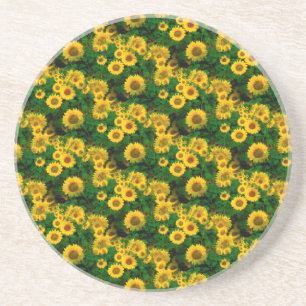 gelbe Sonnenblumen Untersetzer