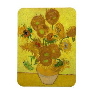 Gelbe Sonnenblumen Vintage Van Gogh Florales Gemäl Magnet