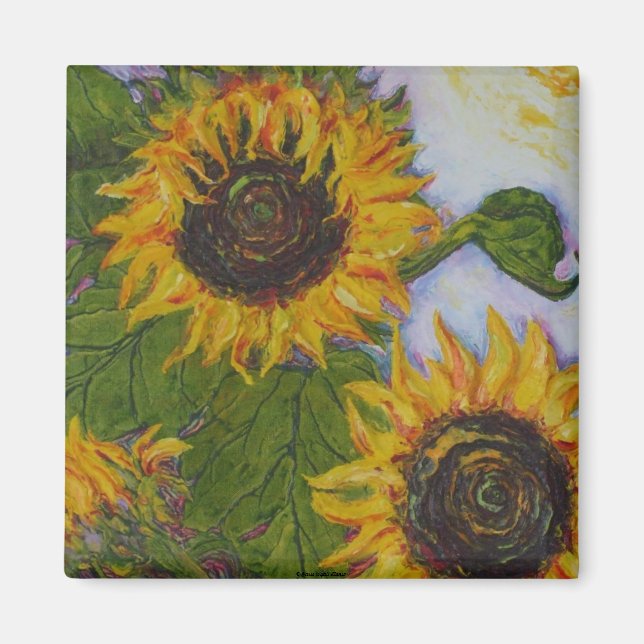 Gelbe Sonnenblumen von Paris Magnet (Vorne)