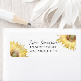 Gelbe Sonnenblumen Wasserfarbe