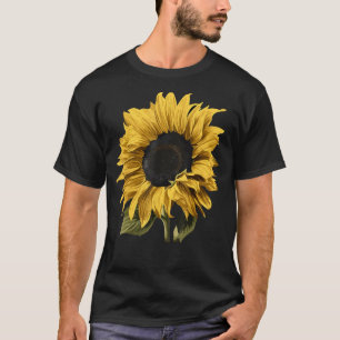 Gelbe Sonnenblumen Wasserfarbe Sommerfarben Farben T-Shirt