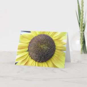 Gelbe Sonnenblumenkarte Karte