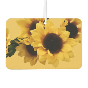 Gelbe Sonnenblumenluft-Freshener Autolufterfrischer