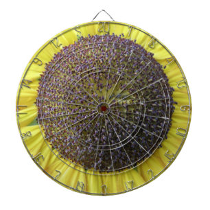 Gelbe Sonnenblumenmatte Dartscheibe