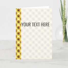 Gelbe Sonnenblumenmuster - Ankündigung