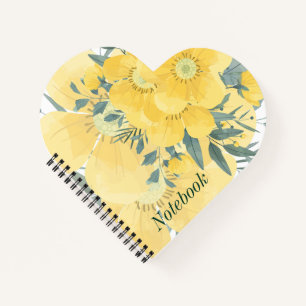 Gelbe Sonnenblüten Notizbuch