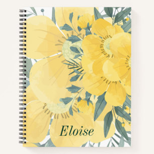 Gelbe Sonnenblüten Notizbuch