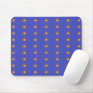 Gelbe Sonnenmuster Mousepad
