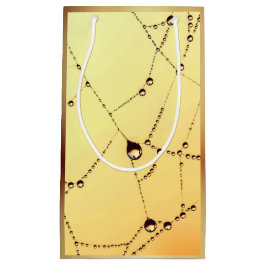 Gelbe Spinnennetztasche Kleine Geschenktüte