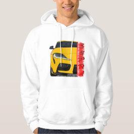 Gelbe Sportwagen Hoodie