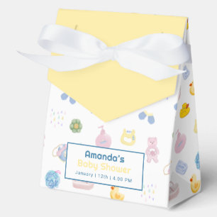 Gelbe Spritz-Spratz-Gummiente-Baby-Shower  Geschenkschachtel