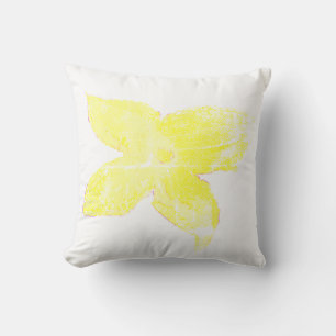 Gelbe Squash-Blumen-Skizze-Kissen-Zierkissen Kissen