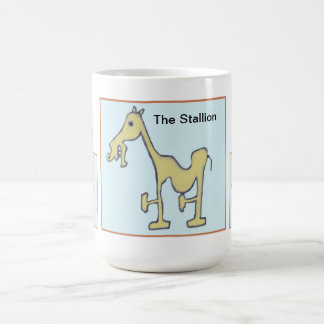 Gelbe Stallions-Tasse Tasse