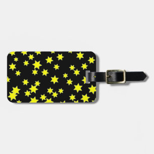 Gelbe Sterne Gepäckanhänger