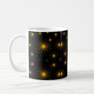 Gelbe Sternexplosion Kaffeetasse
