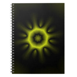Gelbe Sternexplosion Notizblock