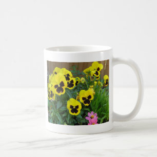 Gelbe Stiefmütterchen Tasse