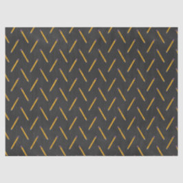 Gelbe Stifte auf Chalkboard-Decoupage Seidenpapier