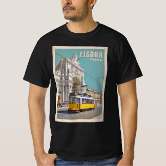 Gelbe Straßenbahn, Augusta Street Arch. Lissabon,  T-Shirt