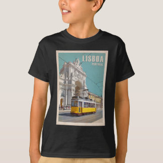 Gelbe Straßenbahn, Augusta Street Arch. Lissabon, T-Shirt