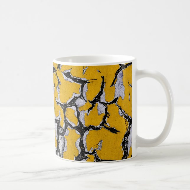 Gelbe Straßenfarbe Kaffeetasse (Rechts)
