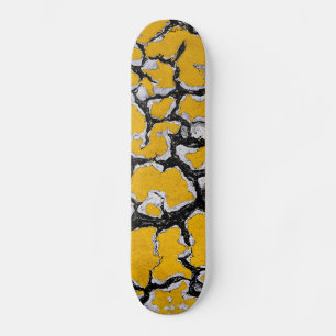 Gelbe Straßenfarbe Skateboard