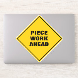 Gelbe Straßenschilder Aufkleber