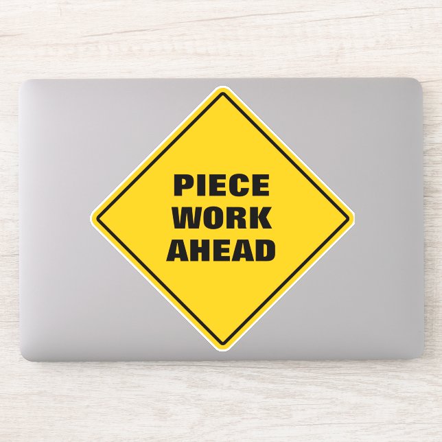 Gelbe Straßenschilder Aufkleber (Computer)