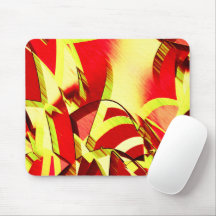 Gelbe Streifen auf rotem, tropftem Bild