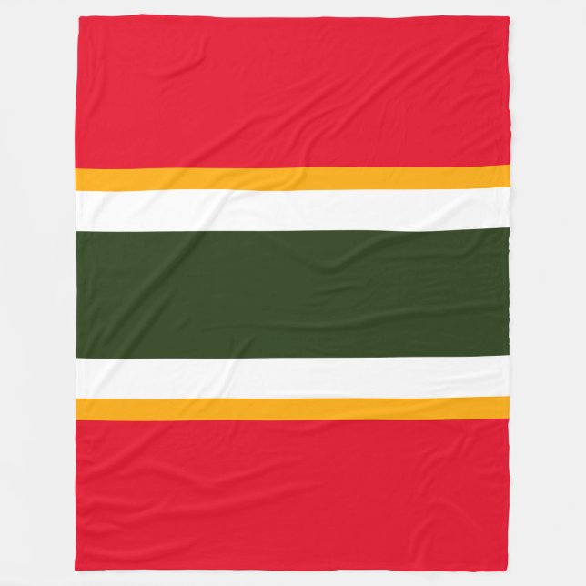 Gelbe Streifen aus dem Roten Wald Fleecedecke (Vorderseite)