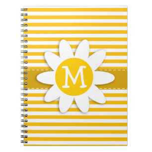 Gelbe Streifen, dunkel Notizblock