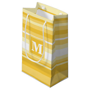 Gelbe Streifen Kleine Geschenktüte