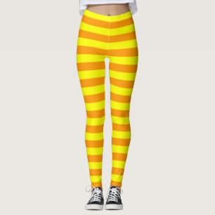 Gelbe Streifen Leggings