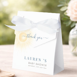 Gelbe Streifen Sonne Sohn Baby Shower Danke schön Geschenkschachtel