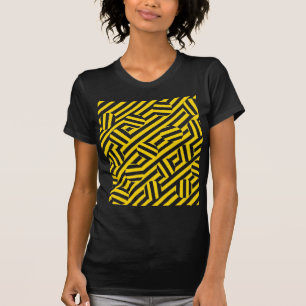 Gelbe Streifen- und Kreist-shirts für sie T-Shirt