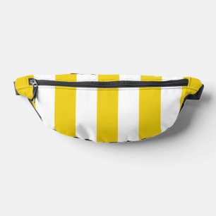 Gelbe Streifen, weiße Streifen, gestreiftes Muster Bauchtasche