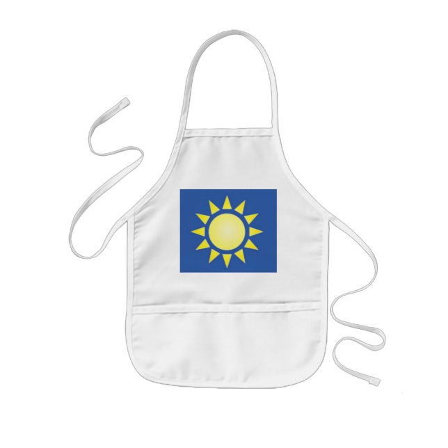Gelbe Sun-Schürze Kinderschürze (Vorne)