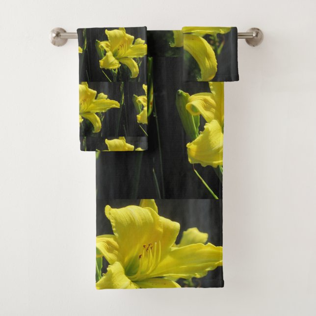 Gelbe Tageslilie Badhandtuch Set (Insitu)