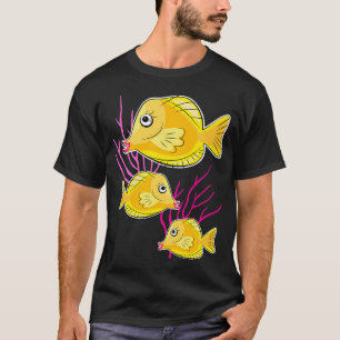 Gelbe Tang in der tiefblauen See T-Shirt
