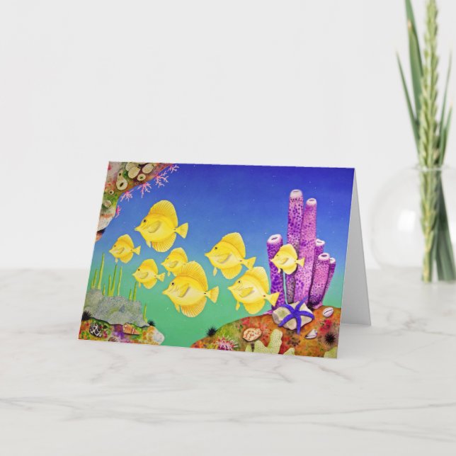 Gelbe Tang-Schule Karte (Vorderseite)