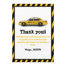 Gelbe Taxi-Stadt-Jungen-Geburtstag