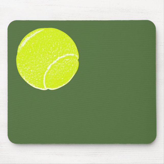 Gelbe Tennisball Mousepad (Vorne)