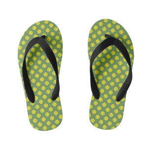 Gelbe Tenniskugel Flip Flops für Kinder