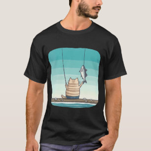 Gelbe Thunfisch-Illustration T-Shirt