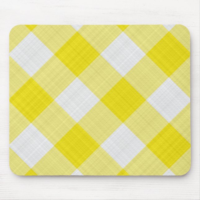 gelbe Tischdecke Mousepad (Vorne)