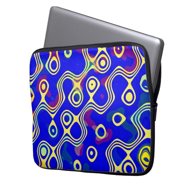 Gelbe Touch Laptopschutzhülle (Vorderseite Links)